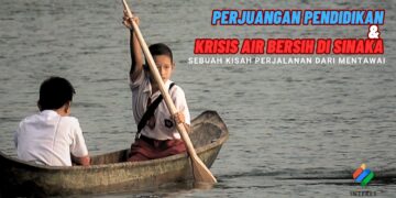 Perjuangan ke Sekolah dan Krisis Air Bersih di Sinaka