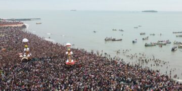 Suasana kemeriahan Festival Tabuik 2022.[Foto: Adi Prima]